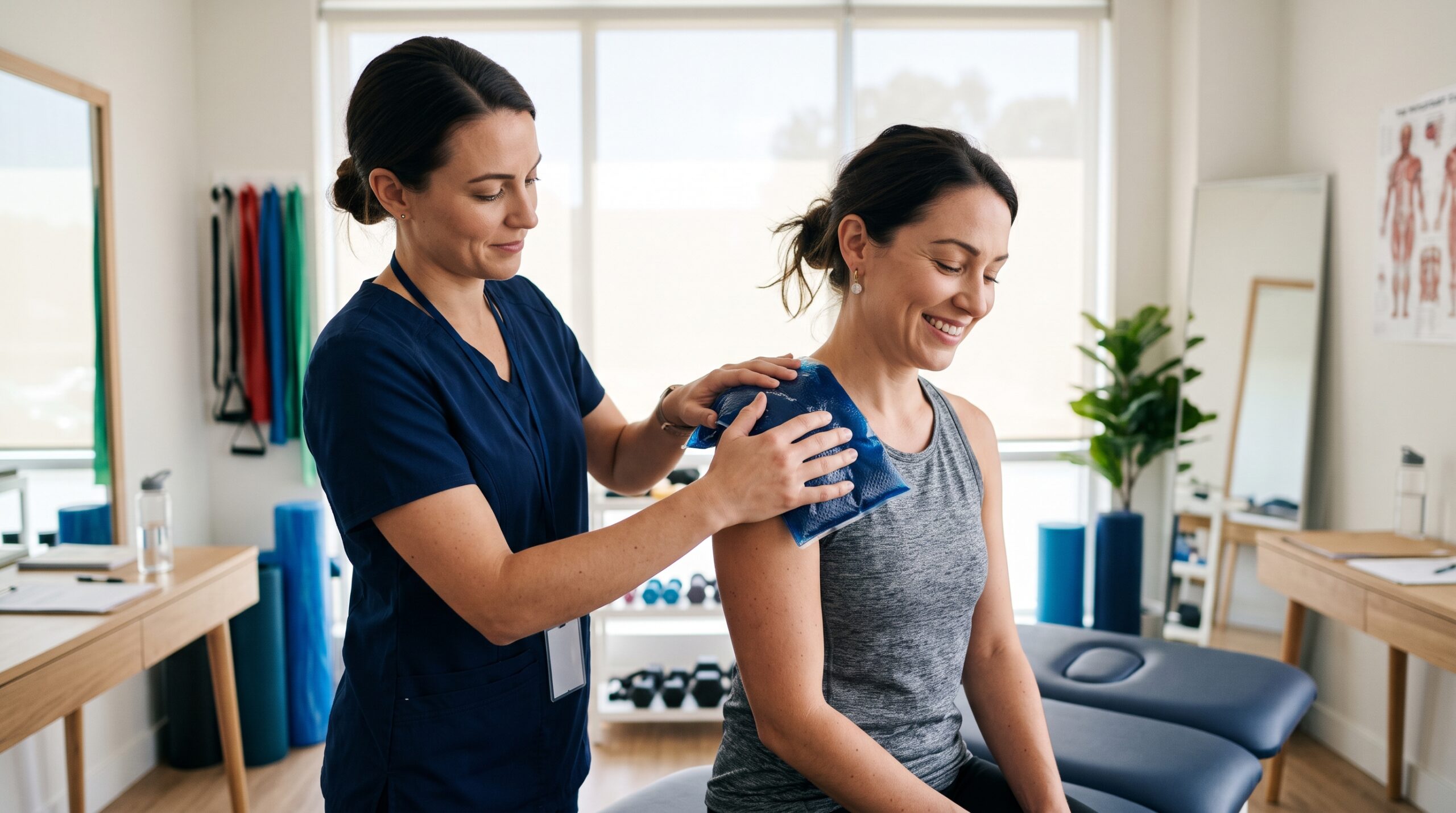 ¿Cuántas sesiones de fisioterapia se requieren para tratar una tendinitis en el hombro?